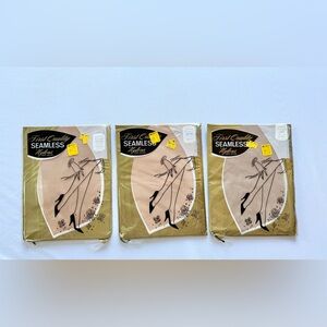 Vintage NWT First Quality Seamless Nylons Beigetone Women’s 100% Nylons